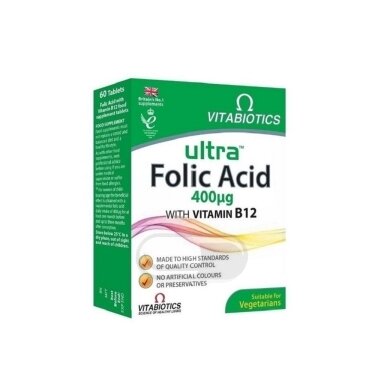Ultra Folic Acid tabletės N60