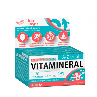 “Vitamineral® AZ Total” vitaminų ir mineralų kompleksas, N30