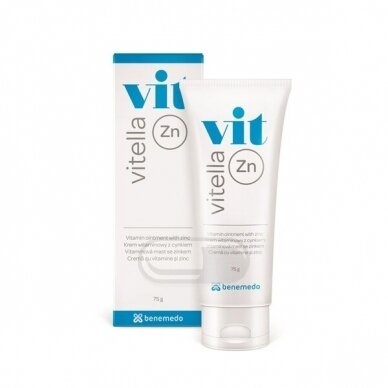 VITELLA ZN KREMAS SU CINKU, 75 ML VITELLA ZN KREMAS SU CINKU, 75 ML