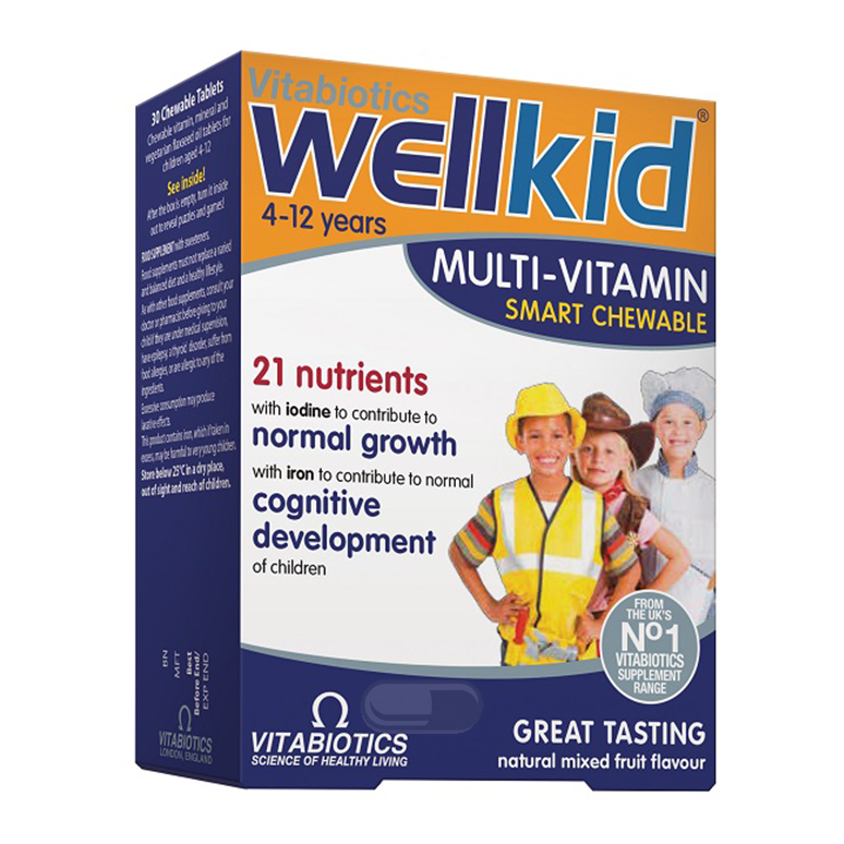WELLKID kramtomosios tabletės, N30 WELLKID kramtomosios tabletės, N30